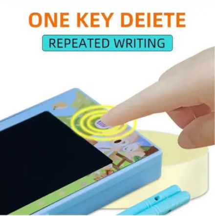 Kids Digital Drawing Board Pencil Case with Multiple Color Pens, Erase Button, and Storage Case - New