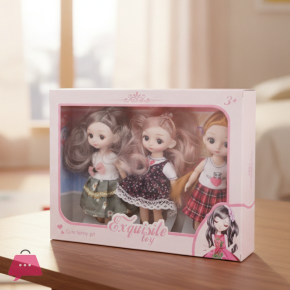 6 Inch Doll PVC Fashion Doll with Clothes and Shoes 11 Movable Joints