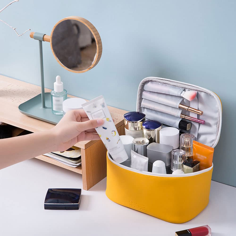 Makeup Bag Large Cosmetic Bags for Women Girls Cute Travel Zipper Pouch Toiletry Organizer