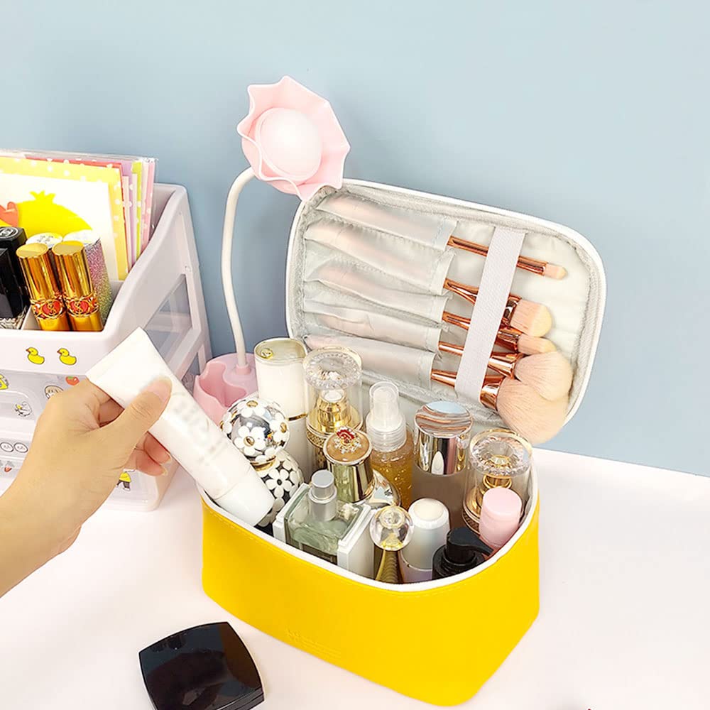 Makeup Bag Large Cosmetic Bags for Women Girls Cute Travel Zipper Pouch Toiletry Organizer