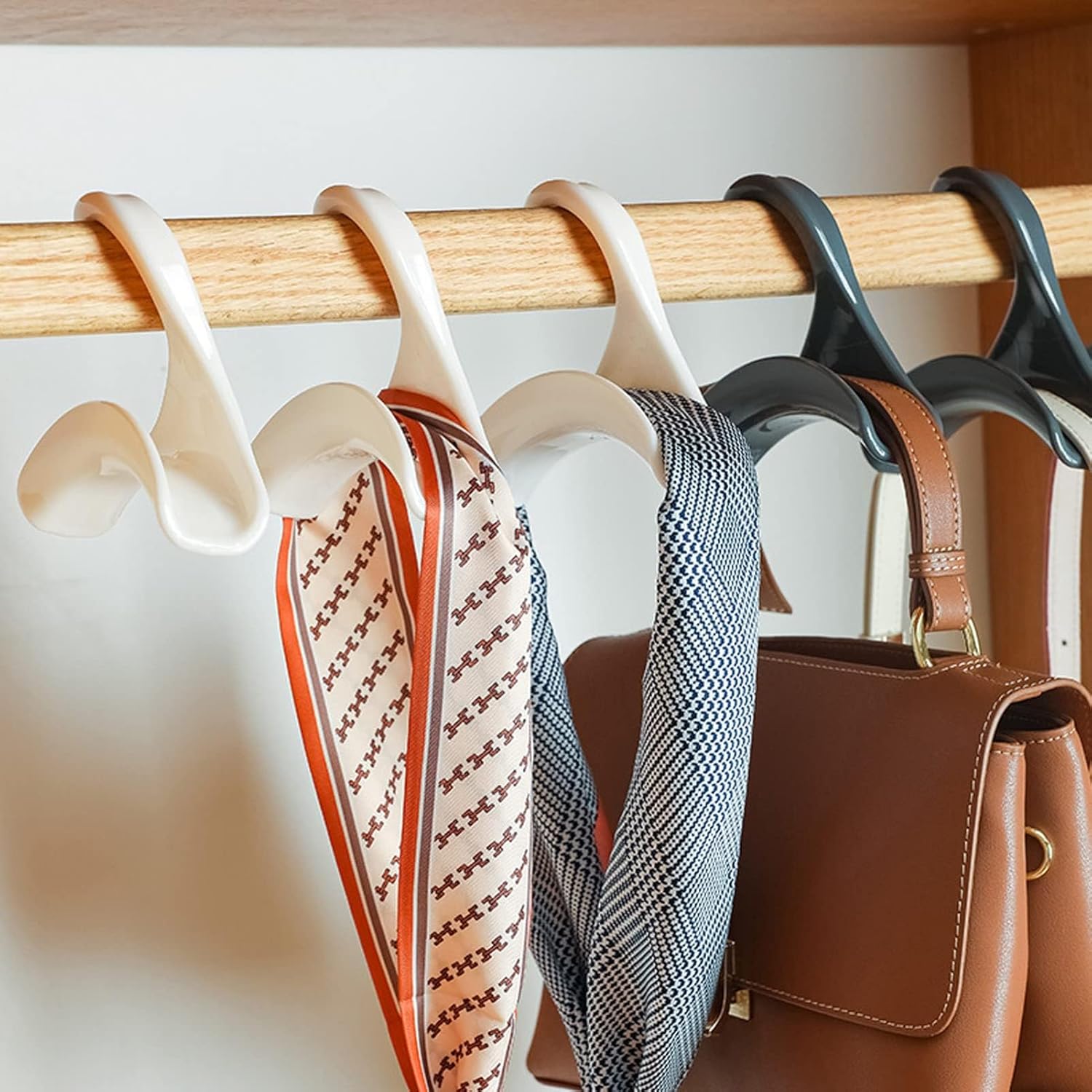Handbag Hangers, Purse Hanger Organizer Storage Purse Holder for Closet