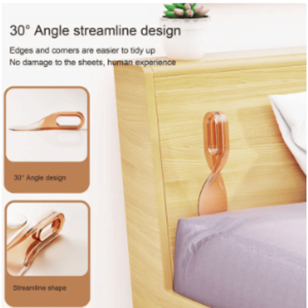 Ergonomic Bed Sheet Lifter and Organizer Tool – Easy Sheet Tucking, Labor-Saving Bedding Accessory