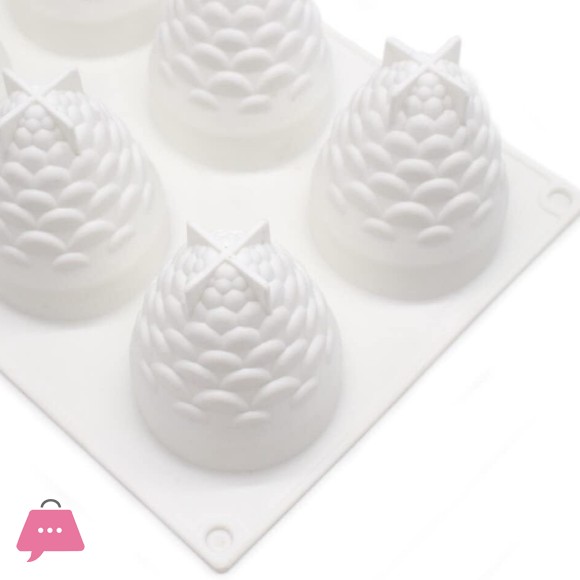 8 Pine Cone Silicone Baking Mold for Cakes and Chocolate Microwave