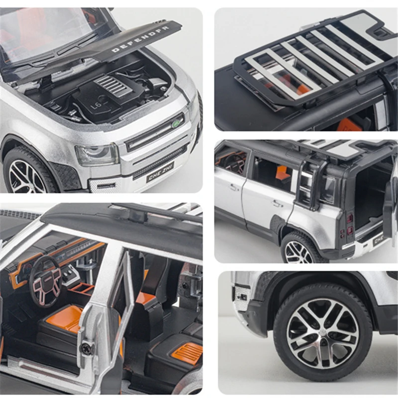 1:24 Land Rover Defender SUV Alloy Car Model Diecast