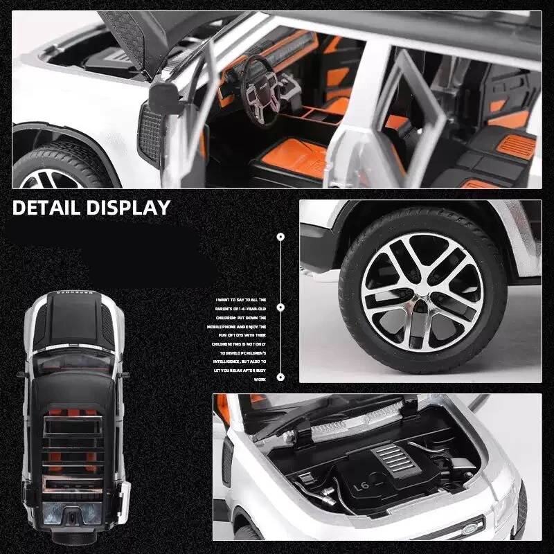 1:24 Land Rover Defender SUV Alloy Car Model Diecast