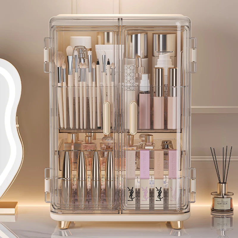 Acrylic Cosmetics Storage Box Large-Capacity Dust-Proof Desktop Dressing Table Luxury Makeup Box