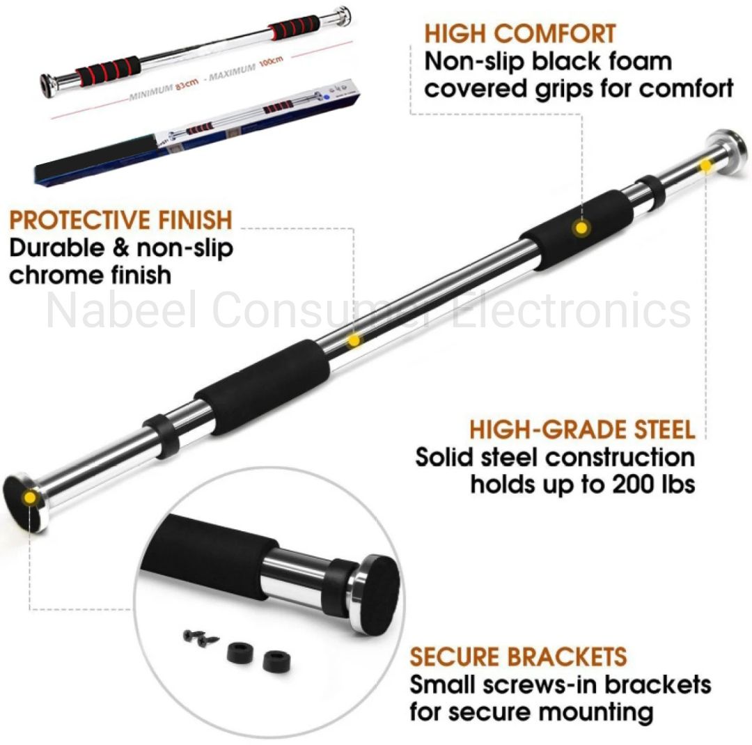 Door Way Pull Up Gym Bar - Steel