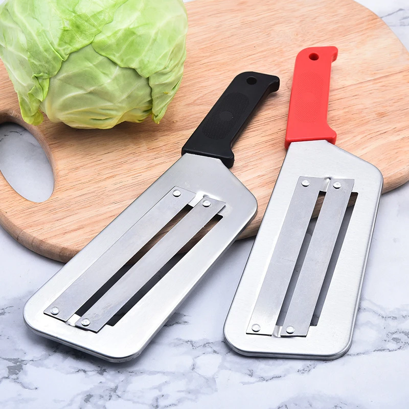 Stainless Steel Cabbage Slicer with Handle Multifunctional Vegetable Shredder Manual Cabbage & Veggie Slicing Tool