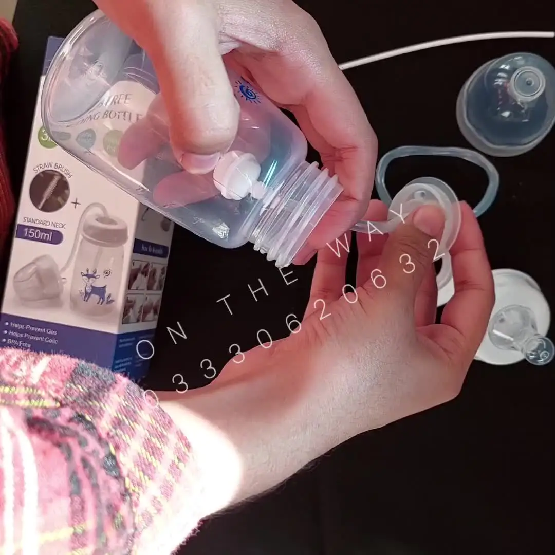 Hands Free Feeding Bottle Self Feeding Baby Bottle 240ml