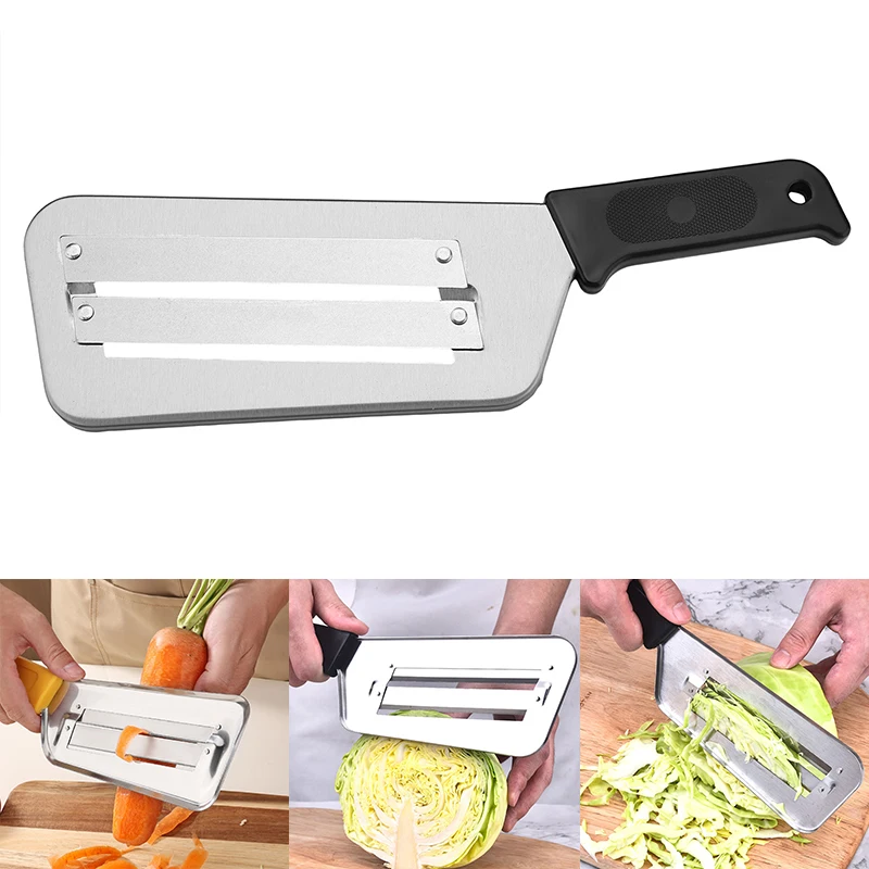 Stainless Steel Cabbage Slicer with Handle Multifunctional Vegetable Shredder Manual Cabbage & Veggie Slicing Tool