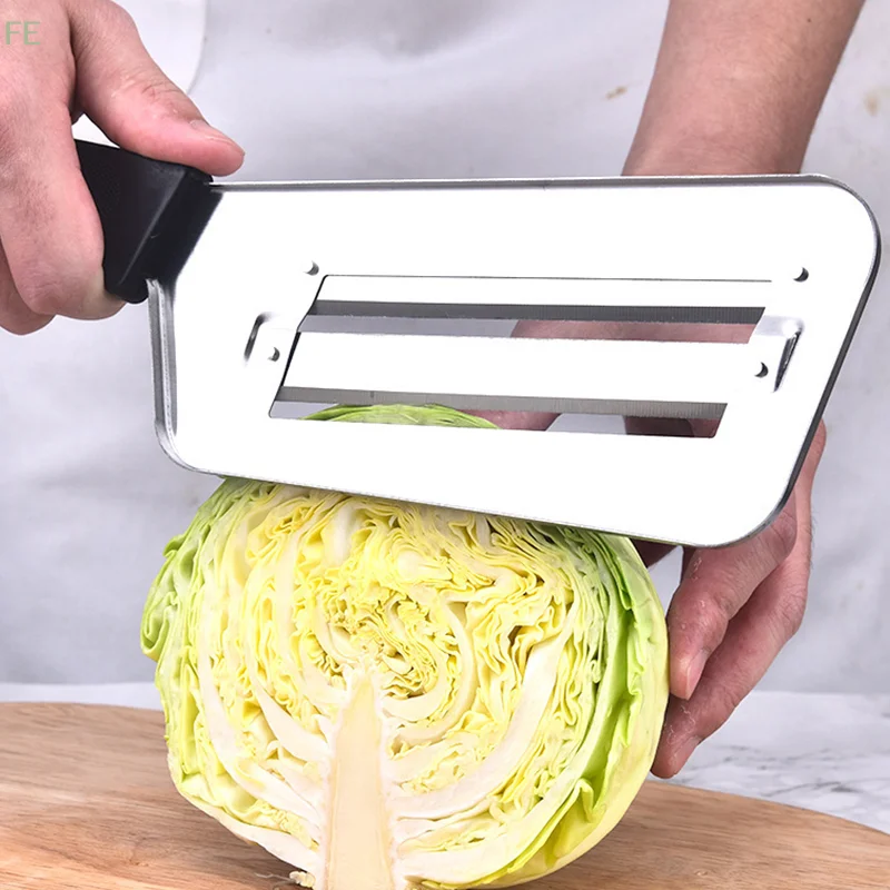 Stainless Steel Cabbage Slicer with Handle Multifunctional Vegetable Shredder Manual Cabbage & Veggie Slicing Tool