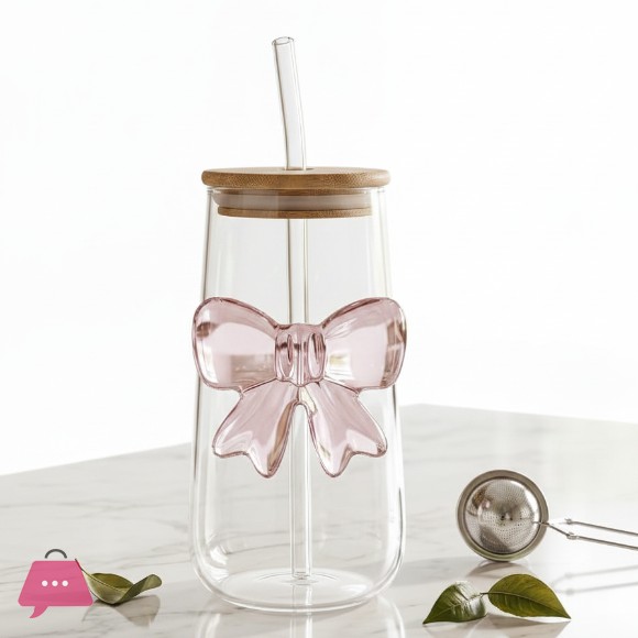 Bow Sipper Glass 1Pcs