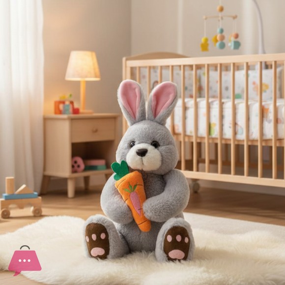 Bunny Cat Elephant Plush Stuff Toy with Carrot 50cm