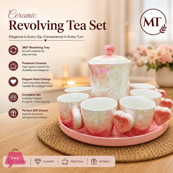 Ceramic Revolving Tea Set