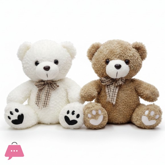 Classic Ribbon Teddy Bear Plush Toy - Premium Soft Stuffed Toy 40CM