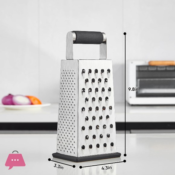 Cook Style 4 Way Stainless Steel Multi Puipose Grater Anti-Slip Base