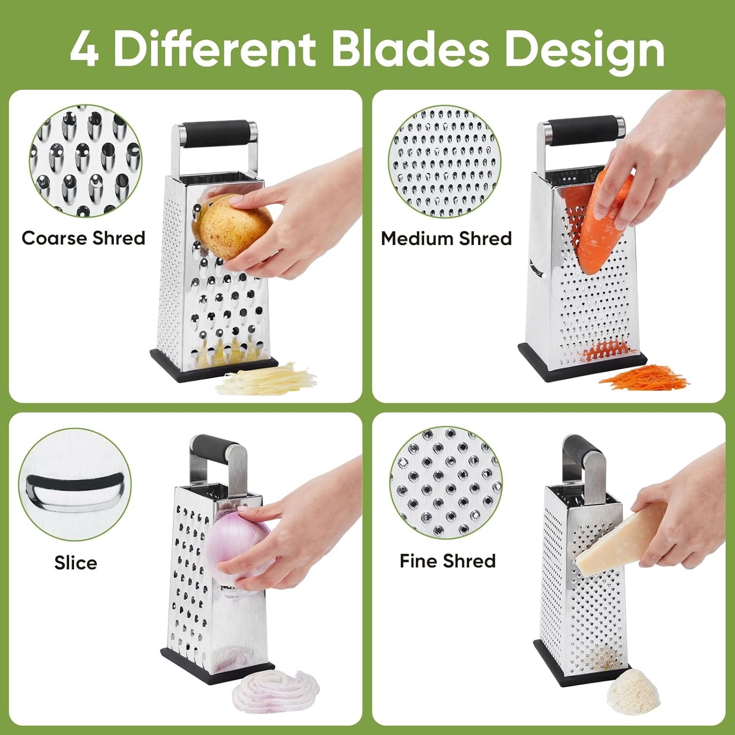 cook-style-4-way-stainless-steel-multi-puipose-grater-anti-slip-base