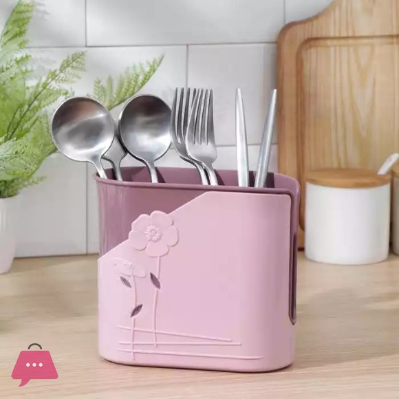 Beautiful Flower Desig Cutlery Stand for Forks and Spoons