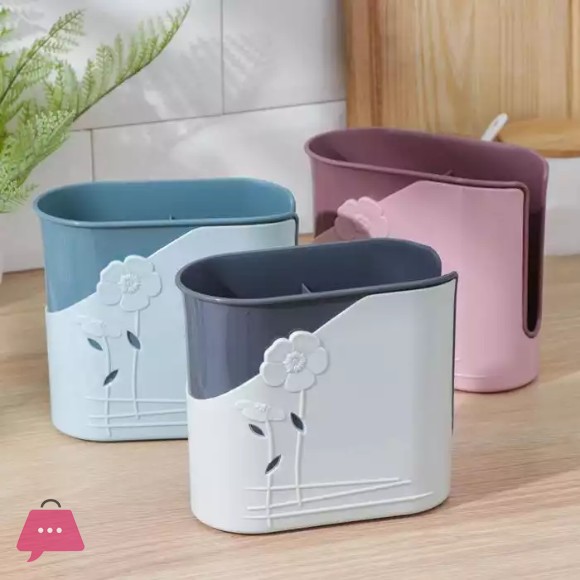 Beautiful Flower Desig Cutlery Stand for Forks and Spoons