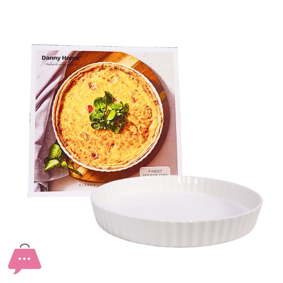 Danny Home 11Inch CERAMIC QUICHE DISH
