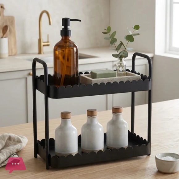 Danny Home 2-Tier Spa Tower Metal Storage Rack