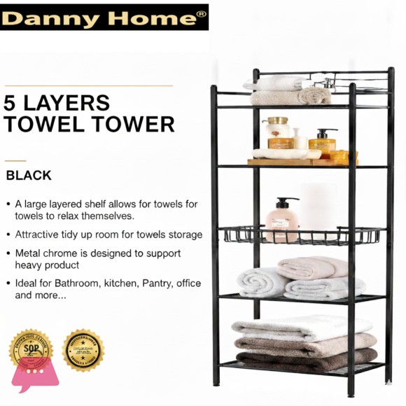 Danny Home 5 Layer Towel Tower