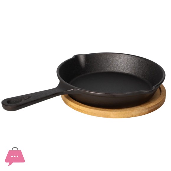 Danny Home Cast Iron Skillet Fry Pan 21.8cm