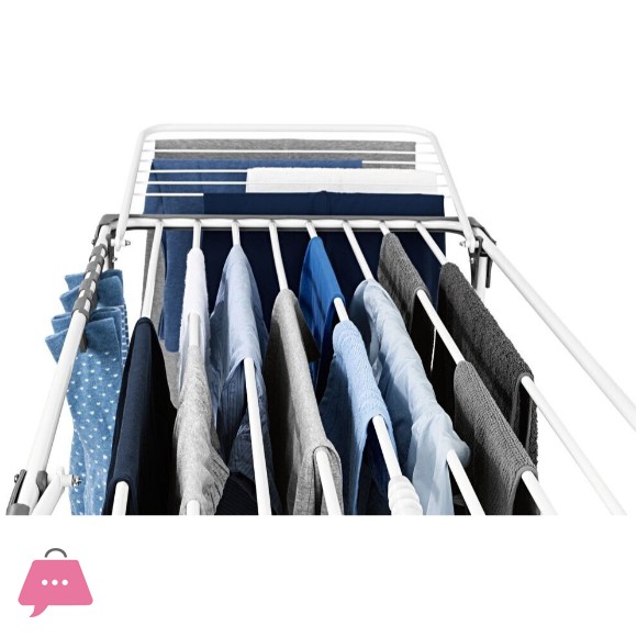 Danny Home XXL Telescopic Clothes Drying Stnad Extendable up to 260 cm, with Wheels
