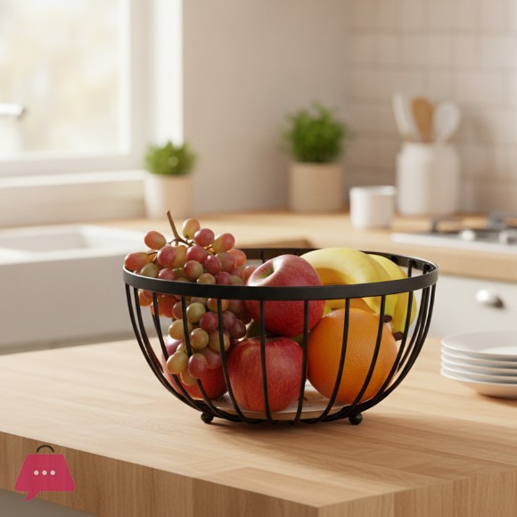 Danny Home Stainless Steel Fruit Basket 25cm