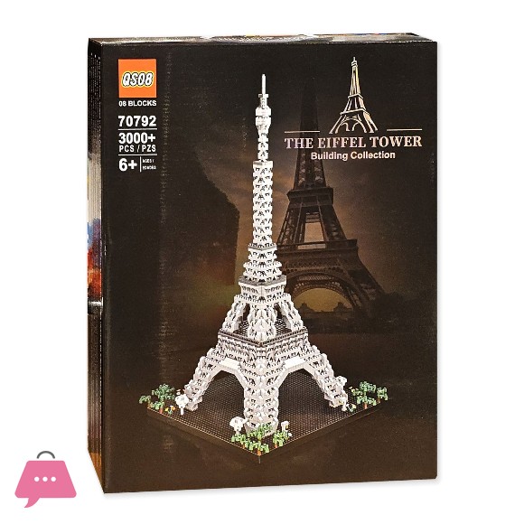 Eiffel Tower Construction Set over 3,000 Pieces for an Architectural Masterpiece