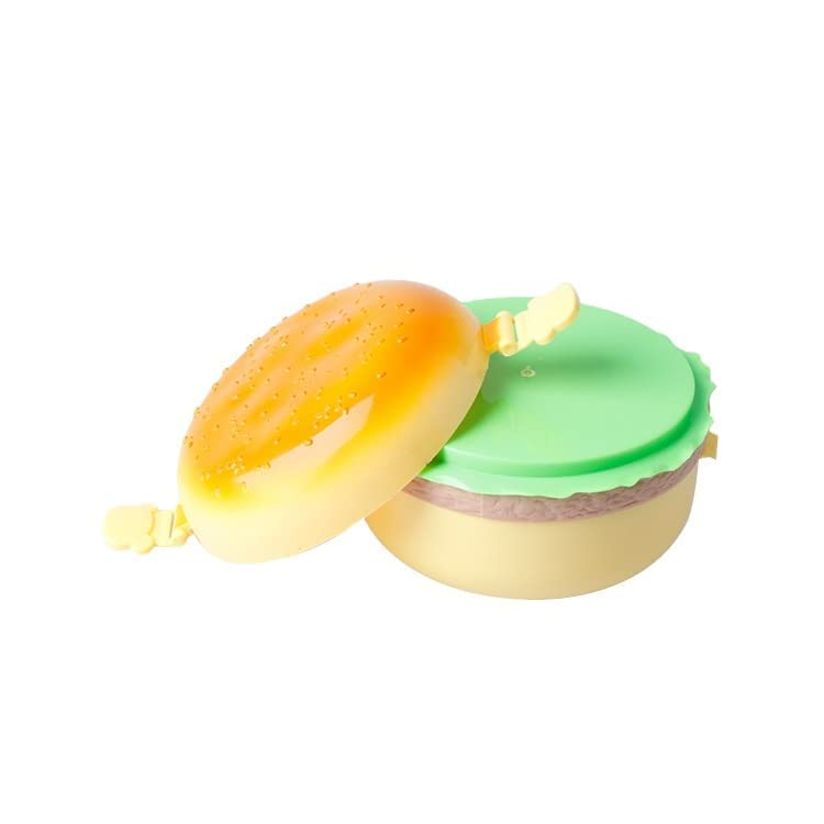 Burger Design Round Shape Lunch Box for Kids