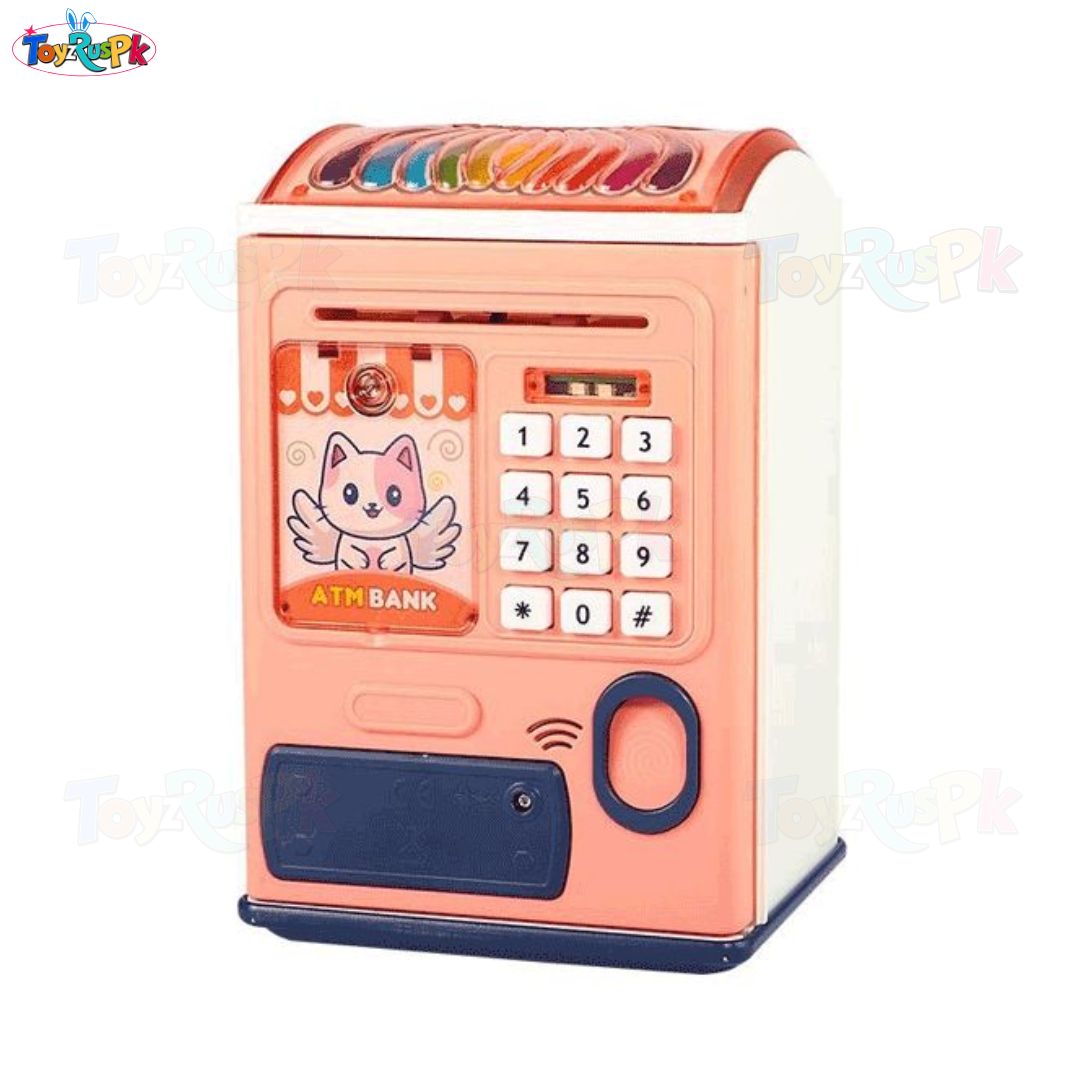 Piggy Bank Money Box for Kids Finger Print ATM Machine