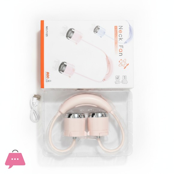 Generic Neck Hanging Fan, Flexible Wearable Personal Fan for Hiking Sports
