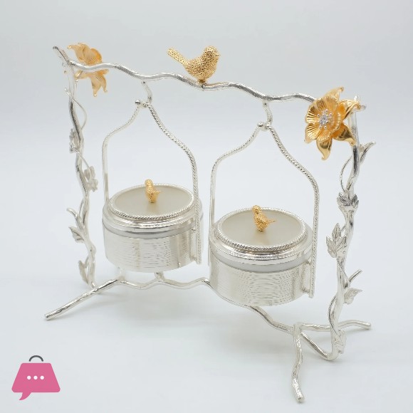 Golden Sparrow Hanging Spice Jar Set