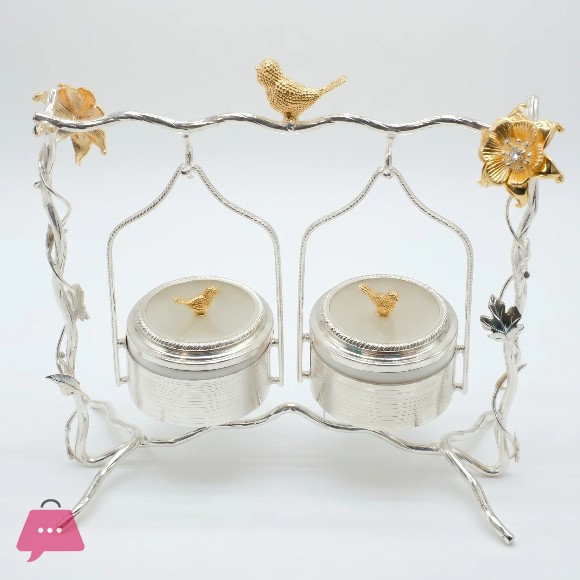 Golden Sparrow Hanging Spice Jar Set