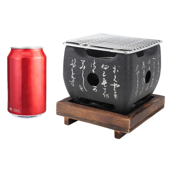 Japanese Charcoal Grill Multi Functional Fast Heating Mini Portable Barbecue Stove Hibachi Grill Outdoor Camping Grill Medium