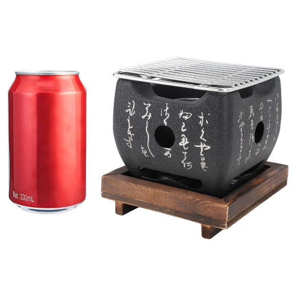 Japanese Charcoal Grill Small Multi Functional Fast Heating Mini Portable Barbecue Stove Hibachi Grill Outdoor Camping Grill - Small
