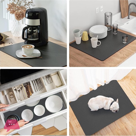 Kitchen Mat Dish Drying Mat for Kitchen Counter