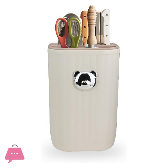 Knife Holder Detachable Kitchen Utensil Holder Countertop Chopstick Scissors Knives Organizer