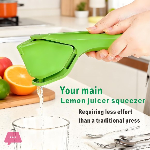 Lemon & Lime Squeezer Heavy Duty Citrus Juicer with Leverage Design Non-Slip Hand Press Juicer for Lemons