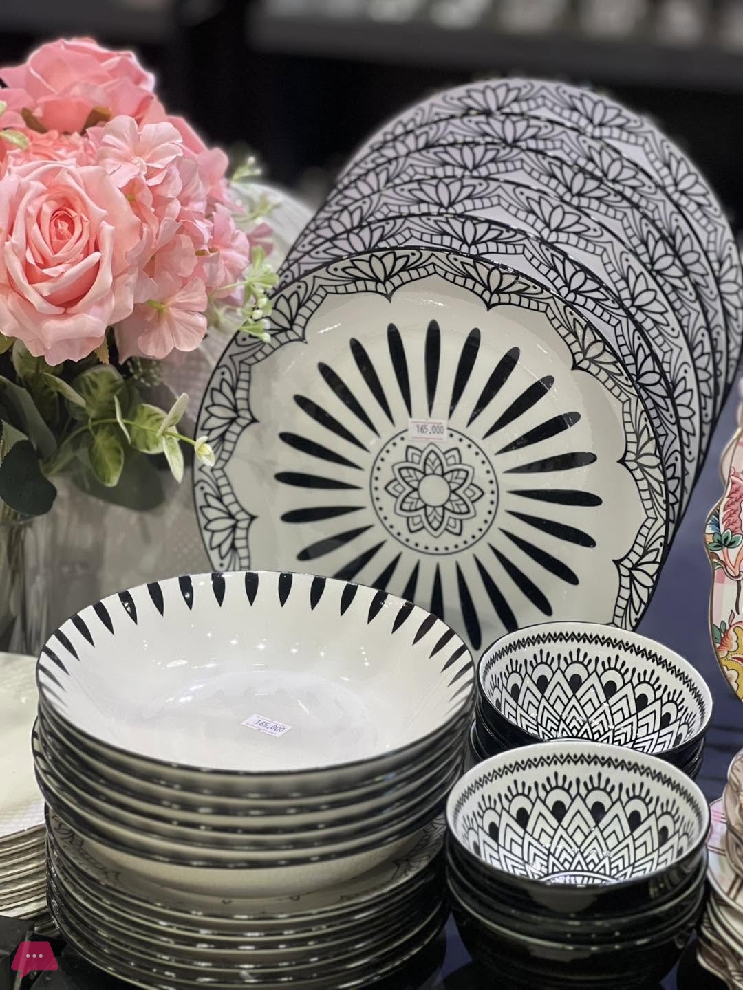 mandala-black-&-white-porcelain-plate-set-18-piece