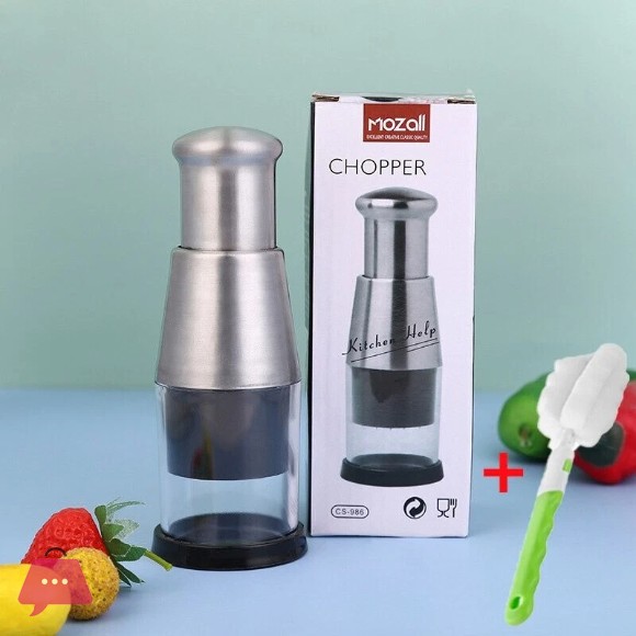 Manual Garlic Crusher Onion Chopper Pressing Handheld Food Chopper Slicer Dicer