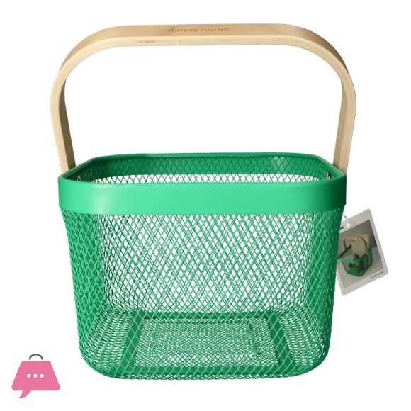 Mesh Stainless Steel Storage Basket 24cm