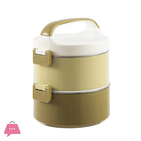 Modern Stainless Steel Portable Environment-friendly PP Plastic Lid Bento Box Lunch Box