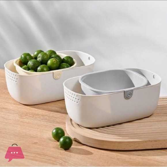 Multi-Purpose Drain Basket Kitchen Washing Straining Basket