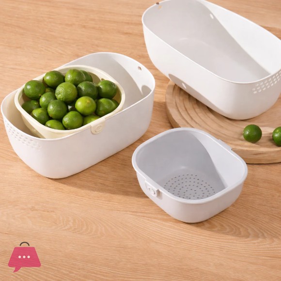 Multi-Purpose Drain Basket Kitchen Washing Straining Basket