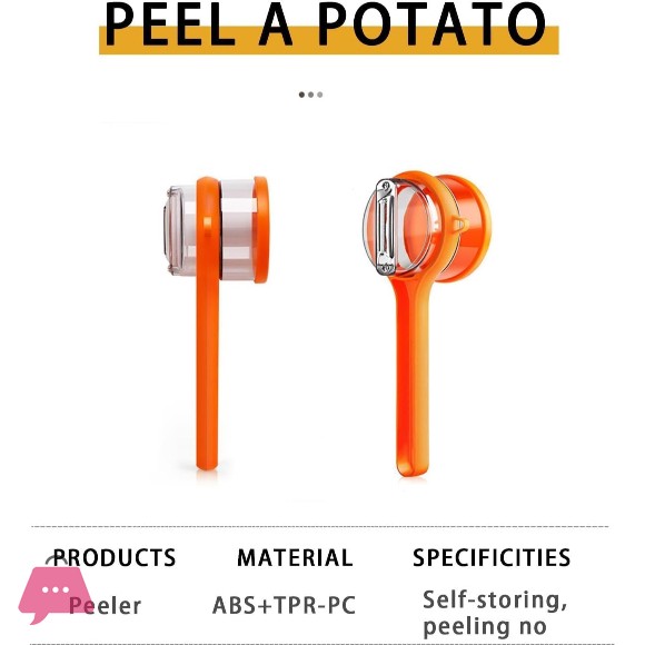 Multifunctional Vegetable Peeler with Container – Double-Sided Stainless Steel Peeler for Fruits & Vegetables