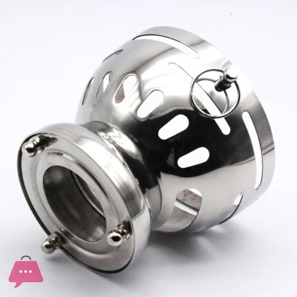 Round Stainless Steel Single Hot Pot with Glass Lid 18.5cm