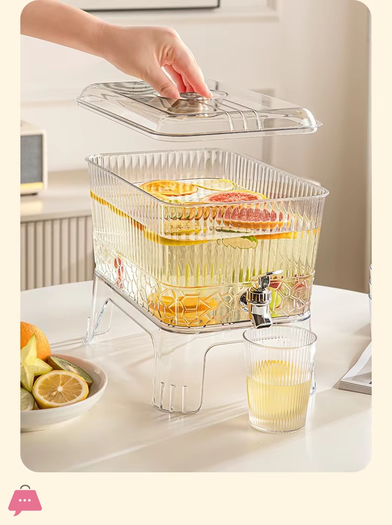 self-contained-faucet-cold-water-pitcher-modern-minimalist-lemonade-fruit-beverage-dispenser-plastic-4.2-liter