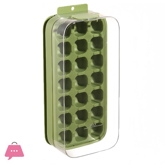 Silicone Ice Cube Tray Flexible Ice Mold with Lid